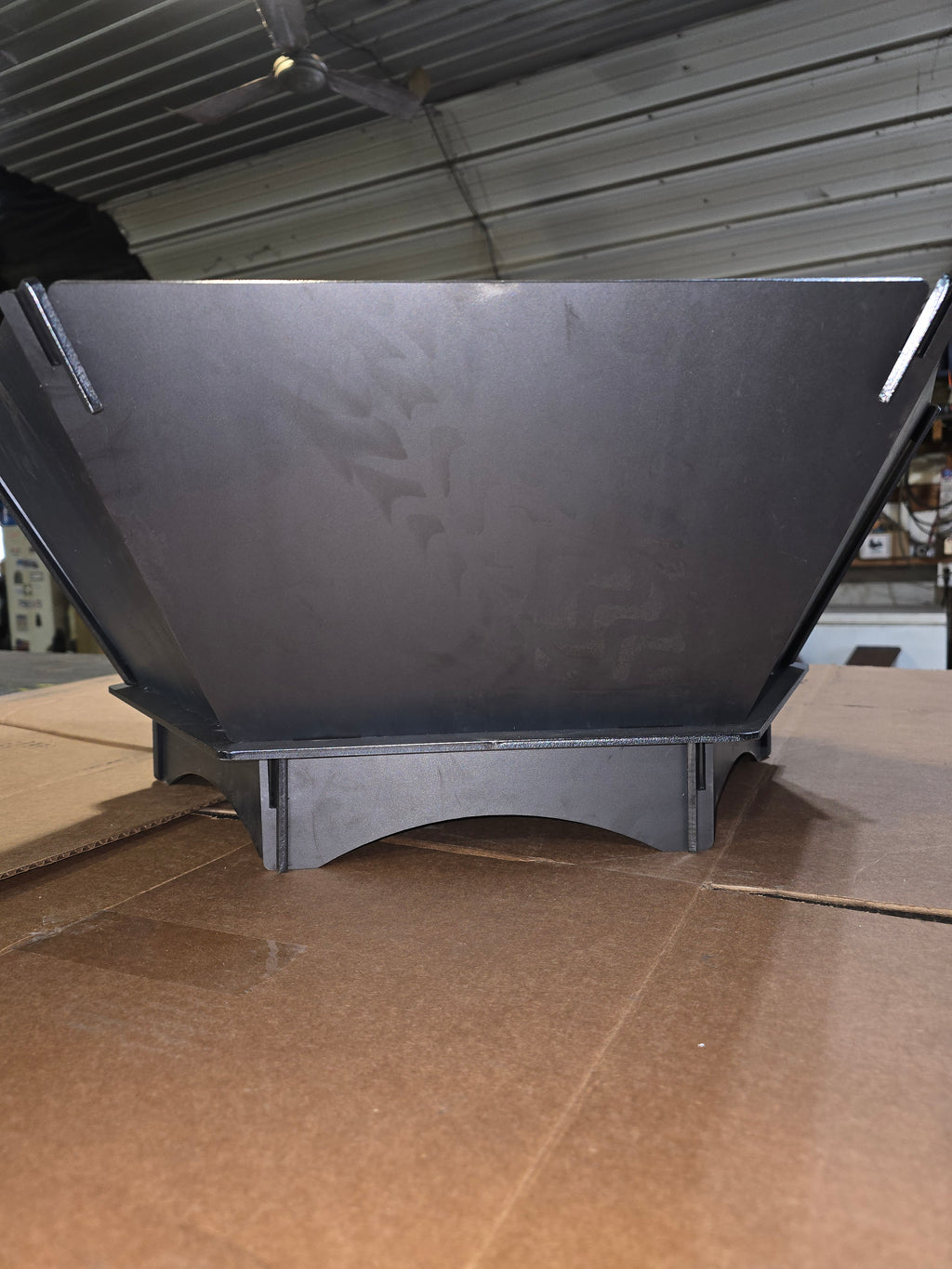 Hexagon zero weld, slot & tab, slip together fire pit